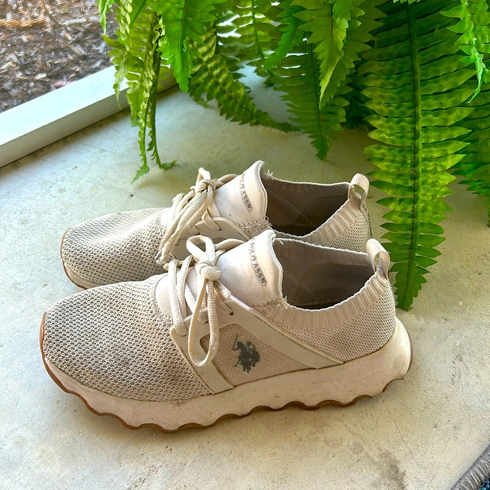 Us polo ASSN, beige women sneakers